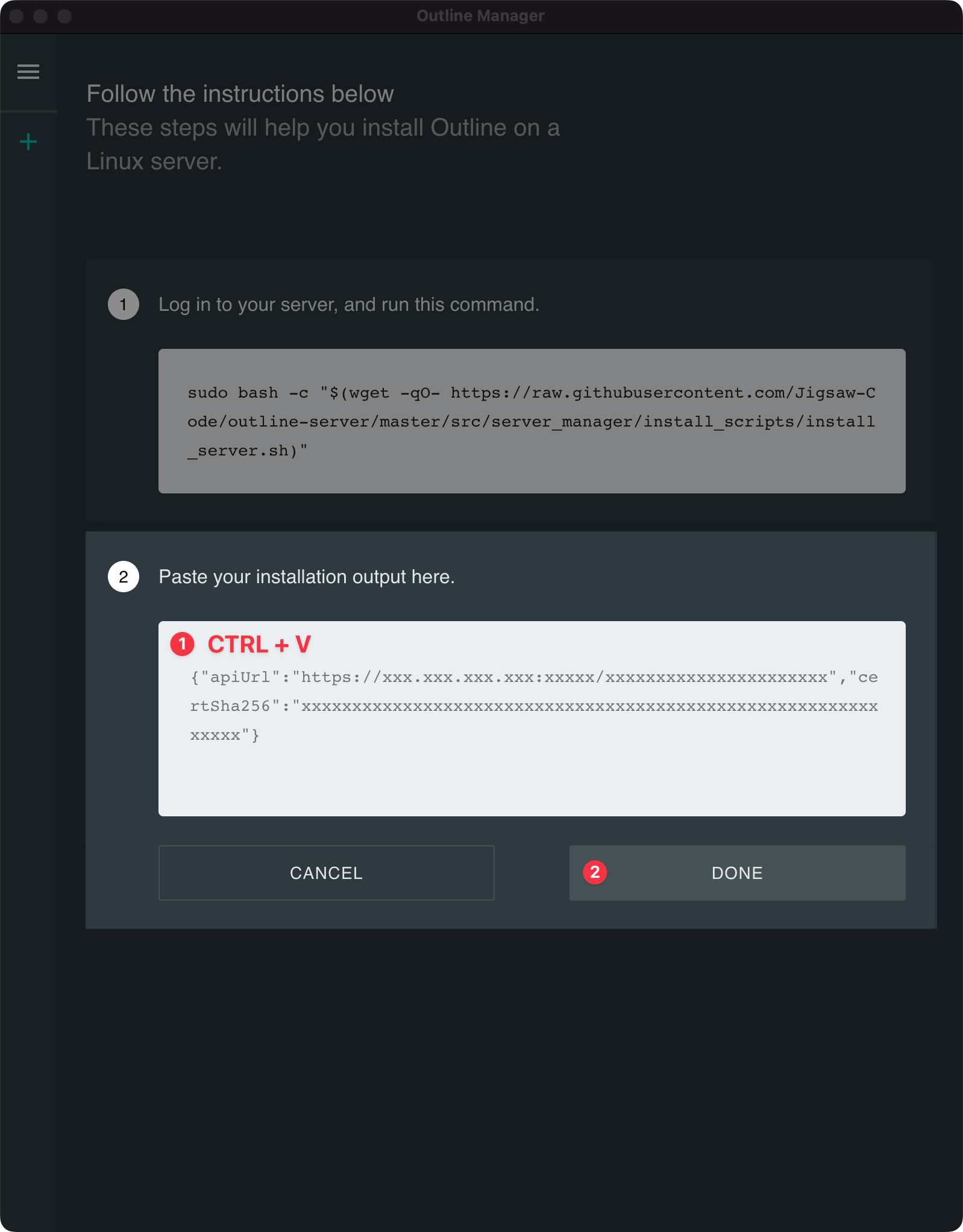 Outline Manager - Paste Key