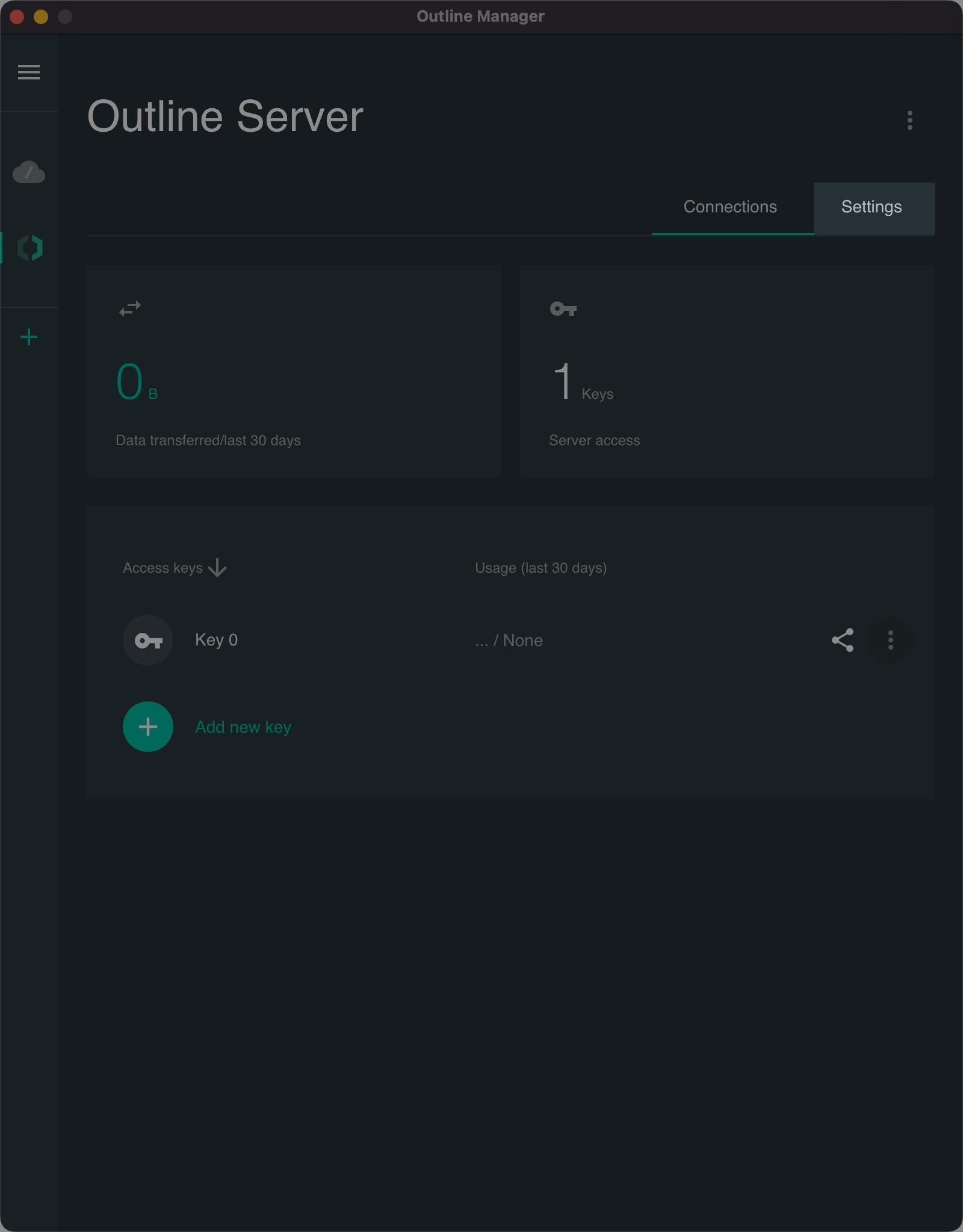 Outline Manager - Settings